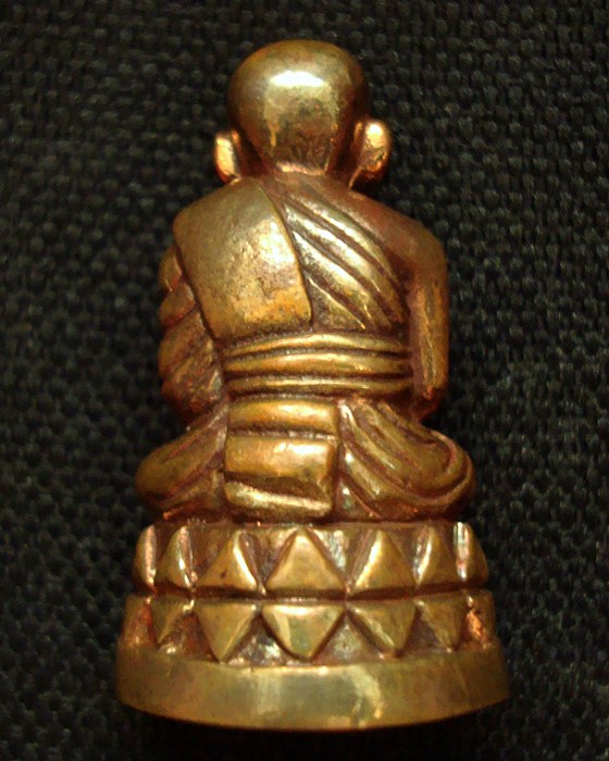 หลวงพ่อทวด วัดช้างให้ พิมพ์บัวรอบ  รุ่นเลื่อนสมณศักดิ์ 49 ปี 53 เนื้อสำริดขัดเงา