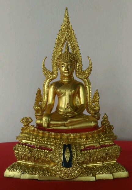 พระพุทธชินราช ขนาด 3 นิ้ว ปิดทองแท้ วัดพระศรีรัตนะมหาธาตุ วรมหาวิหาร จ.พิษณุโลก...เคาะเดียว... 