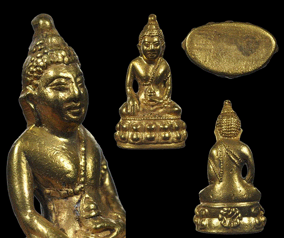 พระกริ่ง มปร วัดราชประดิษฐ์ พ.ศ.2515.หลวงปู่ทิมร่วมปลุกเสกเนื้อทองเหลืองกะไหล่ทองกรรมการ1ใน3000องค์