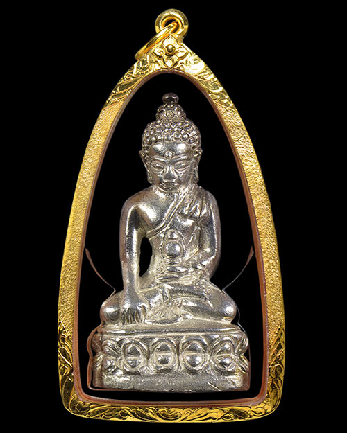 พระกริ่งเฉลิมพล หลวงปู่ทวด วัดช้างให้ จ.ปัตตานี รุ่นสร้างโรงพยาบาลโคกโพธิ์ เนื้อเงิน 2539 สภาพสวย