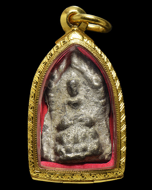 พระกำแพงซุ้มยอ กรุวัดบรมธาตุ จ.กำแพงเพชร สภาพสวยมากมาก+ตลับทอง9.7กรัม+บัตรรับรองครับ