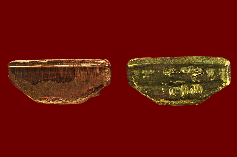 รูปเหมือนปั๊ม รุ่น สร้างบารมี หลวงปูู่บัว ถามโก พศ.2554 เนื้อทองแดง No.3109 + เนื้อทองเหลือง No.340