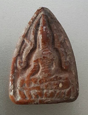 พระเนื้อดินเคลือบ หลวงพ่อเงินวัดดอนยายหอม สร้างน้อยหายาก