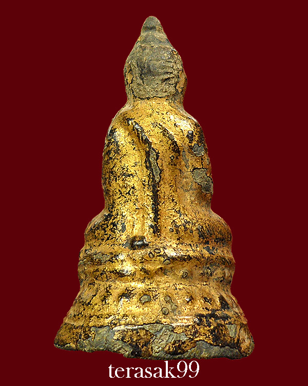 พระแก้บนเนื้อชินตะกั่ว ลงรักปิดทองเก่ายุครัตนโกสินทร์ อายุเป็นร้อยปี (2)