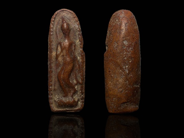 650 บาท ... พระลีลาหย่อง เนื้อดิน หลวงพ่อกวย วัดโฆสิตาราม จ.ชัยนาท 