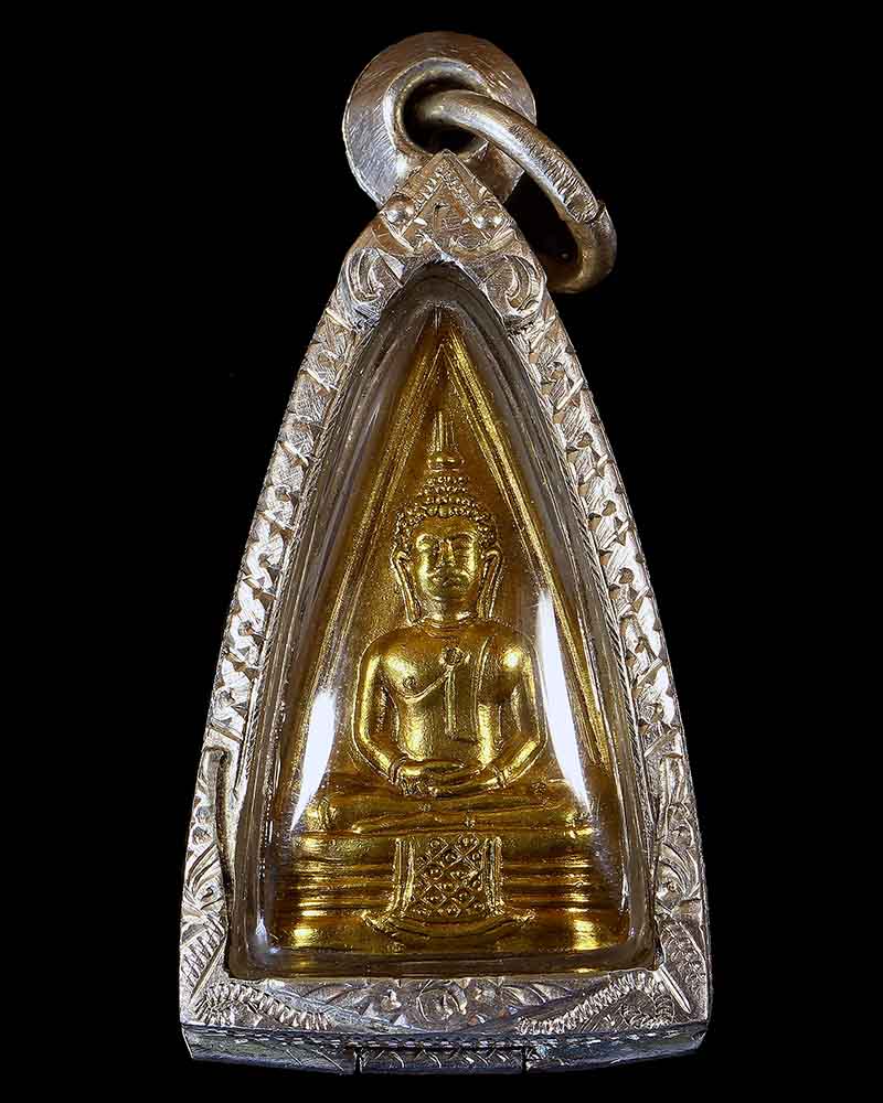 พระพุทธโสธร พระพิมพ์สามเหลี่ยมสองหน้า (พิมพ์ 44-44) ปี 2508 