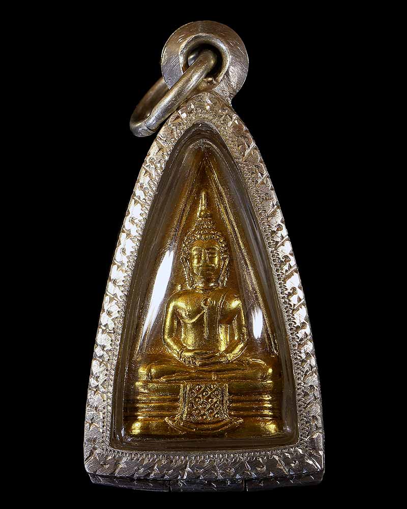 พระพุทธโสธร พระพิมพ์สามเหลี่ยมสองหน้า (พิมพ์ 44-44) ปี 2508 