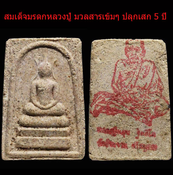 เคาะเดียว พระสมเด็จมรดกหลวงปู่ พิมพ์หูบายศรี หลวงปู่หมุน วัดบ้านจาน ปี42 ปลุกเสกเดี่ยว 5 ปี