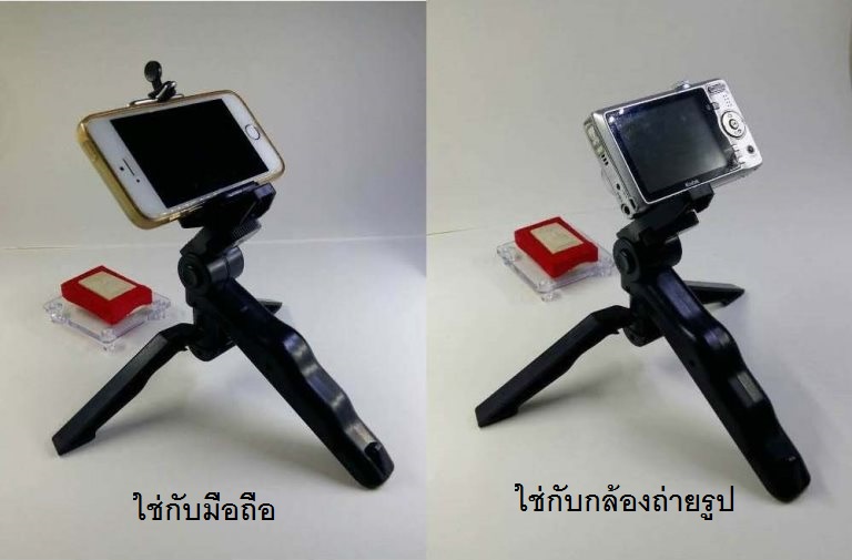 ขาตั้งกล้อง 3 ขา พร้อมตัวต่อสำหรับใช้กับมือถือ+กล้องถ่ายภาพ และ แผ่นใส่อะคริลิควาง ถ่ายภาพ เคาะเดียว