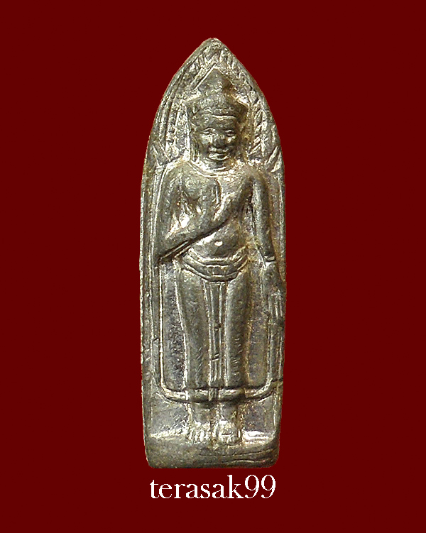 พระร่วงยืนประทานพร เนื้อชิน เจ้าคุณนรฯอธิฐานจิต ออกวัดเขาบางทราย จ.ชลบุรี พิมพ์นิยม