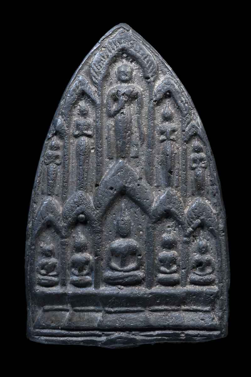 พระสิบทัศน์ หลวงพ่อเงิน วัดดอนยายหอม เนื้อชิน 2 หน้า หายากมากๆ