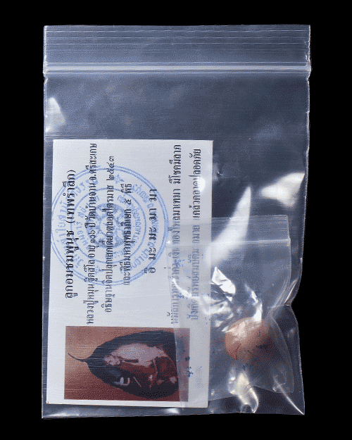 ตะกรุดเทพรำลึก หลวงปู่หมุน วัดบ้านจาน จ.ศรีสะเกษ+ใบกำกับ เคาะเดียว