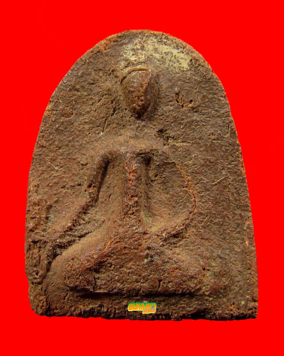 พระเจ้าสิบชาติ กรุวัดกระชาย อยุธยา ปางมารวิชัย พิมพ์ใหญ่ ตัดเดี่ยว