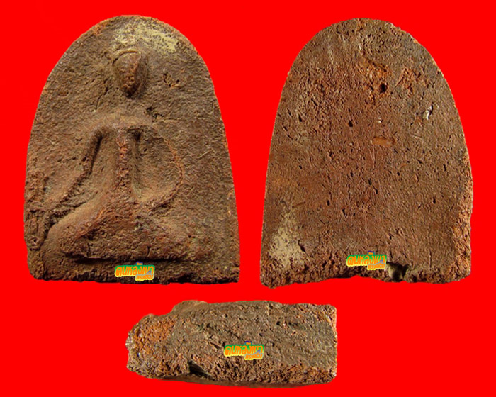 พระเจ้าสิบชาติ กรุวัดกระชาย อยุธยา ปางมารวิชัย พิมพ์ใหญ่ ตัดเดี่ยว