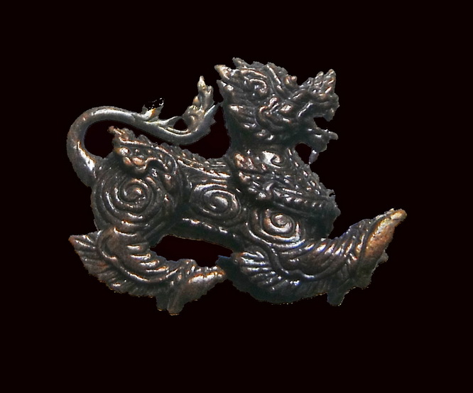 สิงห์เมตตามหาบารมี เนื้อสัมฤทธิ์ ลพ.พูล  วัดไผ่ล้อม  นครปฐม  ปี 2546 พร้อมกล่อง