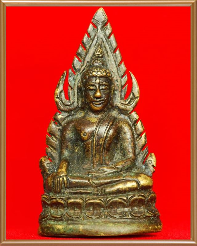 พระพุทธชินราช วัดสุทัศน์ฯ รุ่นอินโดจีน พิมพ์สังฆาฎิยาว ปี2485 ตอกโค๊ต แต่งเก่า