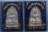 พระพุทธชินราชใบเสมา ย้อนยุค เนื้อชินเงิน ปรอทขาว รุ่นประทานพ ร ปี 47 เคาะเดียว2องค์
