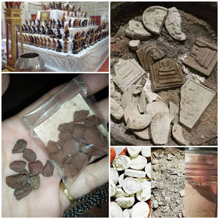 ++พระผงดวงเศรษฐี 2++ หลวงปู่หมุน ฐิตสิโล กดพิมพ์ นำกฤษ์ในพิธี เนื้อผงฝังตระกรุดเงิน กล่องเดิม