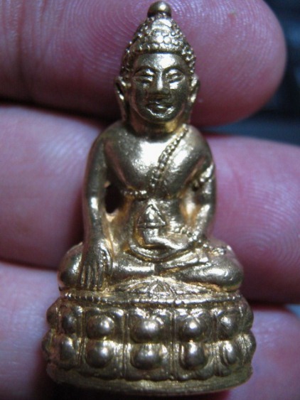 พระกริ่งโสฬส มปร.เนื้อทองเหลืองกะไหล่ทอง แจกกรรมการ ปี2515 วัดราชประดิษฐ์ กรุงเทพฯ สภาพพอสวย