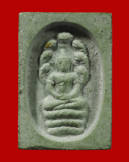 @ พระนาคปรกเขียวมรกต หลังยันต์ตรีนิสิงเห ปี2537 หลวงพ่อจรัญ วัดอัมพวัน จ.สิงห์บุรี @