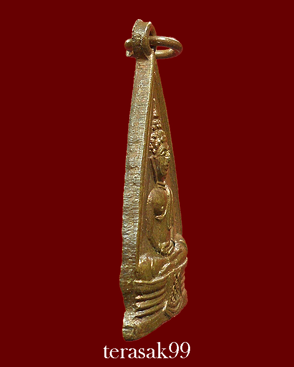 เหรียญพระพุทธโสธร พิมพ์สามเหลี่ยมหน้าเดียว หลังพระพุทธิรังสี ปี2508 สวยๆ