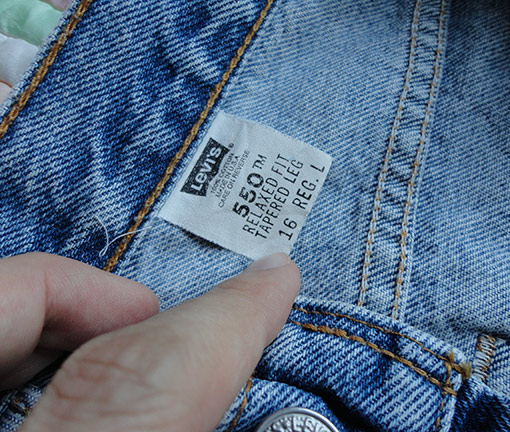 ยีนส์ LEVI'S 550 RED TAB เอว 33 สวย made in USA ใส่ได้ทั้งหญิง-ชายเลยทรงนี้
