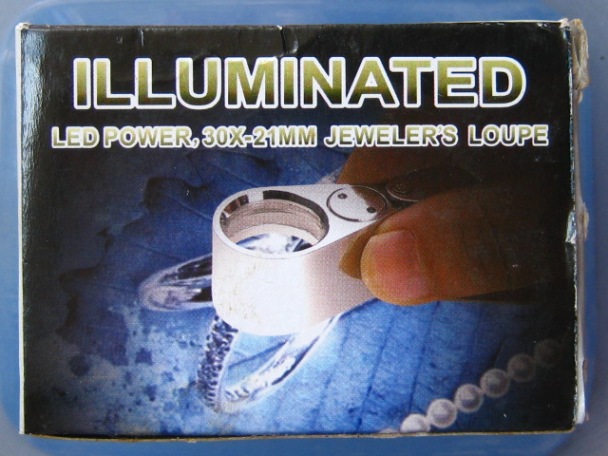 กล้องส่องพระ ILLUMINATED LOUPE LED LIGHT 30X-21MM มีไฟLED 2ดวงพร้อมสวิสอย่างดี