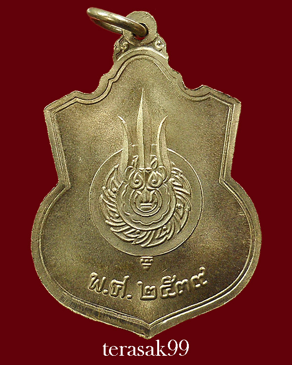 เหรียญในหลวงนั่งบัลลังก์ ฉลองครองราชย์50ปี พิมพ์นิยมพระเกศาชัด มีเม็ดตา กระบี่ยาวปลายมีปลอก (4)