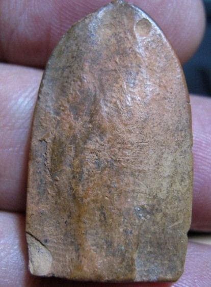 พระพิมพ์สมาธิ เนื้อดิน กรุวัดชนะสงคราม กรุงเทพฯ มาพร้อมบัตรรับรองความแท้