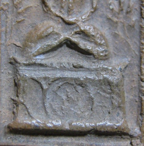 พระพิมพ์สมาธิ เนื้อดิน กรุวัดชนะสงคราม กรุงเทพฯ มาพร้อมบัตรรับรองความแท้