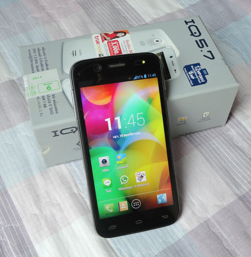 i-mobile IQ 5.7 - ไอโมบาย จอ5นิ้ว พร้อมเคสใหม่เอี่ยมเพิ่งสั่งมา