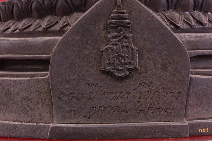 พระพุทธสิทธัตถะศาสดา 100 ปี กรมบัญชีกลาง พ.ศ. 2533 หน้าตัก 6 นิ้ว พิธีใหญ่