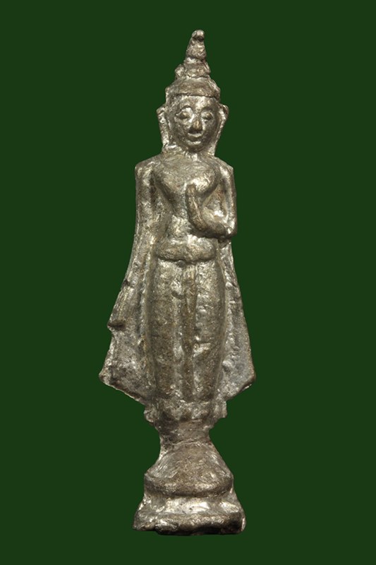 ถูกสุด สะดุดใจ...พระกรุวัดเลียบ กทม. ปางประทานพร เนื้อชินตะกั่ว สภาพสวย