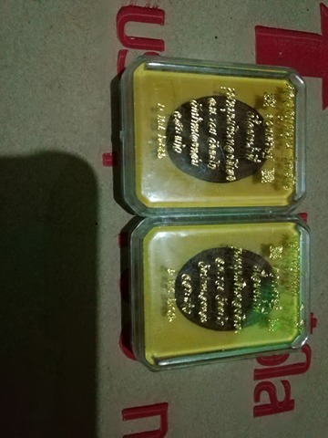 ((จัดชุด2องค์)) "ยะจงได้ ยะจงมี" พระผงดวงเศรษฐี รุ่น จงได้จงมี เนื้อเหล็กน้ำพี้ หลวงปู่หมุน ฐิตสิโล 