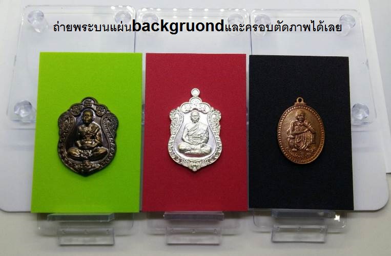 ขาตั้งกล้อง 3 ขา พร้อมตัวต่อสำหรับใช้กับมือถือ+กล้องถ่ายภาพ และ แผ่นใส่อะคริลิควาง ถ่ายภาพ เคาะเดียว