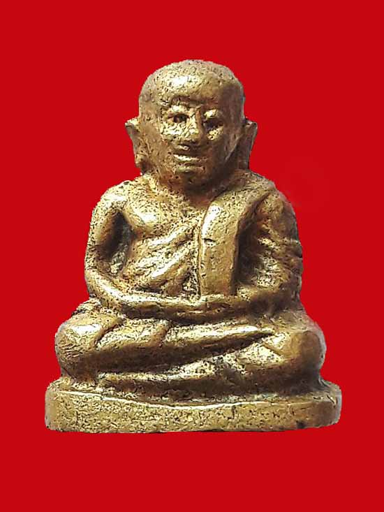 " ช้างคู่ " รูปเหมือนหลวงพ่อเงิน วัดบางคลาน พิมพ์ใหญ่ สวยๆ พร้อมกล่อง 