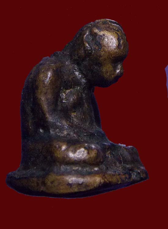 รูปหล่อโบราณหลวงพ่อเขียนพิมพ์ค่อมเล็กออกวัดพร้าว