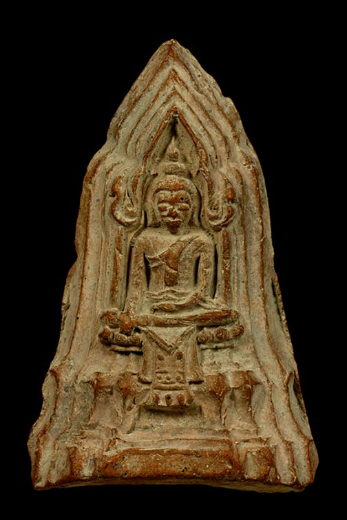 พระโคนสมอ ปางมารวิชัย สภาพสวยสมบูรณ์ แท้นิยมกำลังแรง