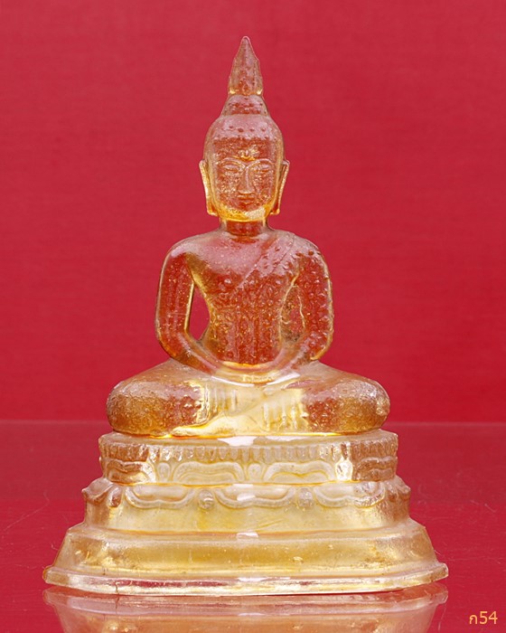 พระบูชาพระแก้วมรกต เจ้าคุณนร อธิฐานจิต พิธี 25พุทธศตวรรษ สีเหลือง นิยม