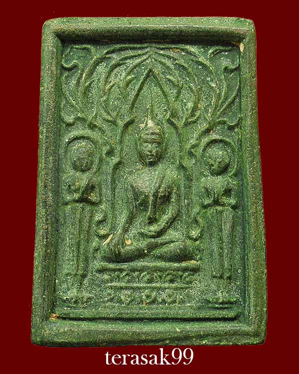 สมเด็จปรกโพธิ์หลังปรุหนัง วัดราชนัดดา ปี2512 เนื้อผงน้ำมัน หลวงพ่อกวย,หลวงปู่โต๊ะ ร่วมปลุกเสก