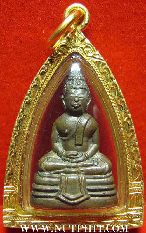 กริ่งพระพุทธโสธร ปี ๒๕๐๐ พิมพ์หน้ากลาง วัดโสธร+บัตรรับรองพระแท้*63