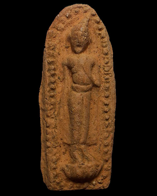 พระลีลาข้างเม็ดเนื้อดิน หลวงพ่อกวย วัดโฆสิตาราม จ.ชัยนาท