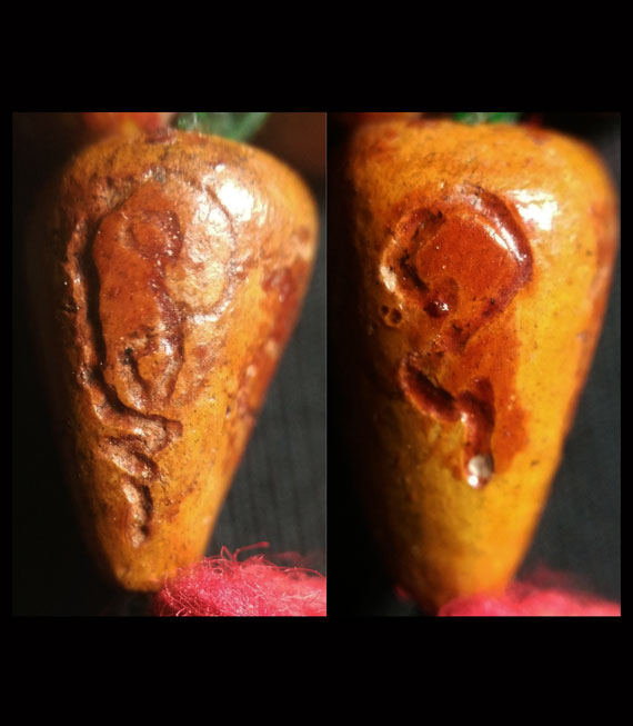 ประคำหลวงปู่หมุน รุ่นเสาร์ 5 มหาเศรษฐี ปี43 เนื้อผงเหล็กน้ำพี้ หัวโขนจาร ขนาด0.6 มิล สีน้ำตาล หายาก