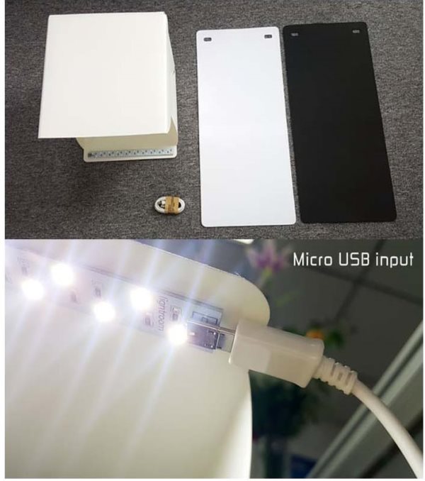 Light Room Mini photo studio กล่องถ่ายภาพ พระเครื่อง และสินค้าอื่นๆ สตูดิโอขนาด พับเก็บได้ ขนาด 24 c