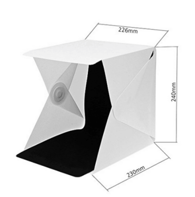 Light Room Mini photo studio กล่องถ่ายภาพ พระเครื่อง และสินค้าอื่นๆ สตูดิโอขนาด พับเก็บได้ ขนาด 24 c