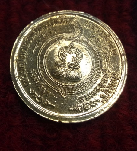 เหรียญโภคทรัพย์ มหาสมบัติ หลวงพ่อแพ วัดพิกุลทอง เนื้อทองแดงกะหลั่ยทอง สวยๆครับ