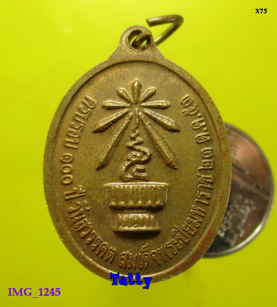เหรียญ ร.5 ครบรอบ 100 ปี วัดสวรรคต ปี 2553