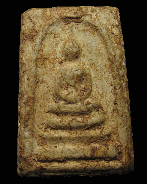 พระสมเด็จหลวงพ่อลำภู พิมพ์เจดีย์ วัดใหม่อมตรส บางขุนพรหม กทม.ตลับเงิน 