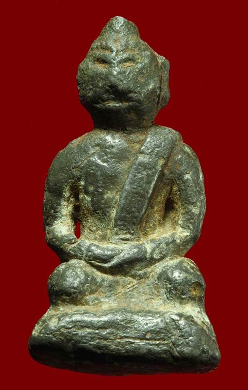 พระพุทธลอยองค์ เนื้อชินเงิน พระกรุเมืองเวียงจันทน์ ประเทศลาว อายุ 300-400 ปี 