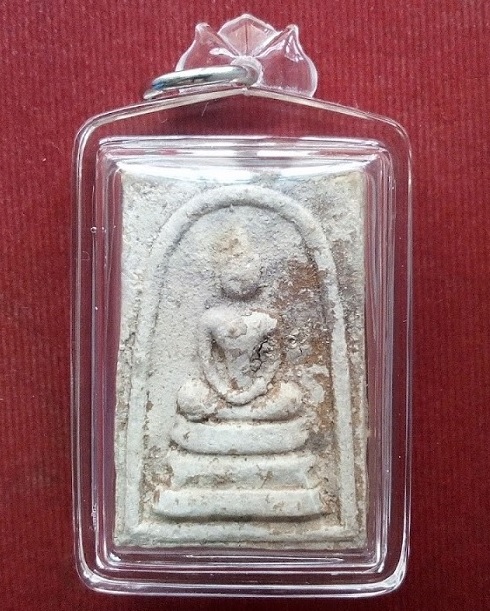 พระสมเด็จหลังพระสีวลี พิมพ์ใหญ่ เอวเล็ก เนื้อผงบรรจุกรุ หลวงพ่อกวย วัดโฆษิตาราม ปี15...เคาะเดียวแดง.